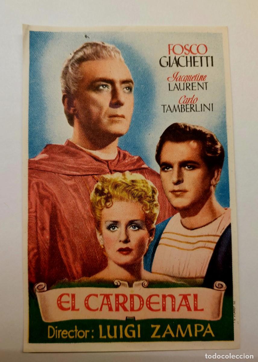  Flyers Publicitaires de films Anciens: El Cardenal 1945 Sin publicidad