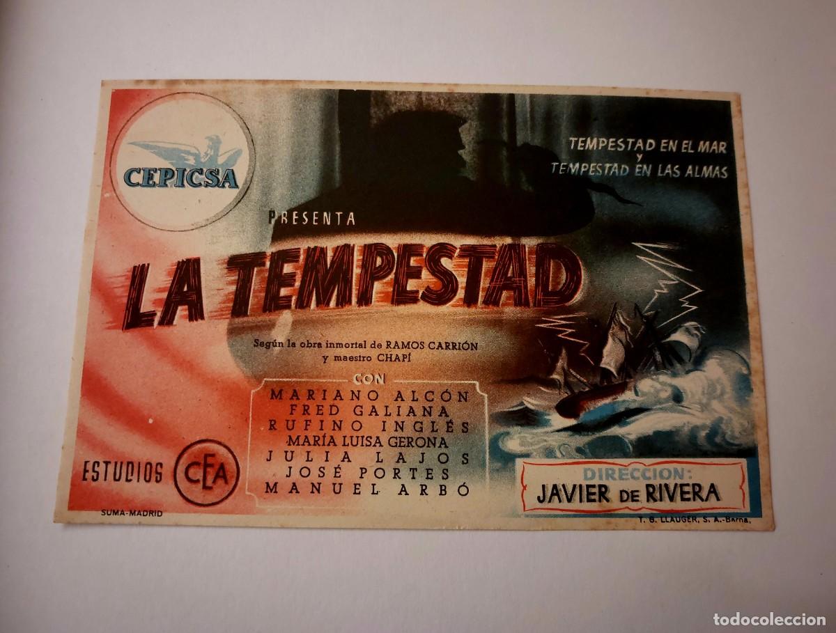 Cine: La Tempestad 1944 Sin publicidad - Foto 1