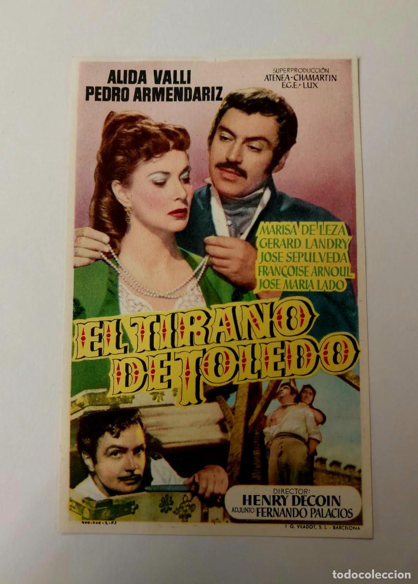 Cine: El Tirano de Toledo 1953 Sin publicidad