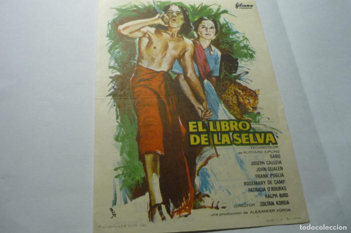 Cine: programa el libro de la selva,. sabu publicidad cines alameda y m varela-s-fernando??