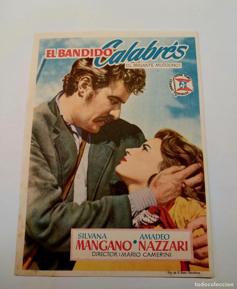 Cine: El Bandido Calabr&eacute;s Silvia Mangano 1950 Sin publicidad