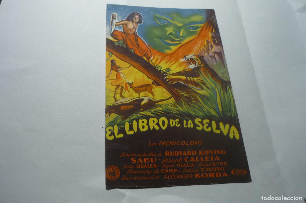 Cine: programa el libro de la selva sabu piblicidad