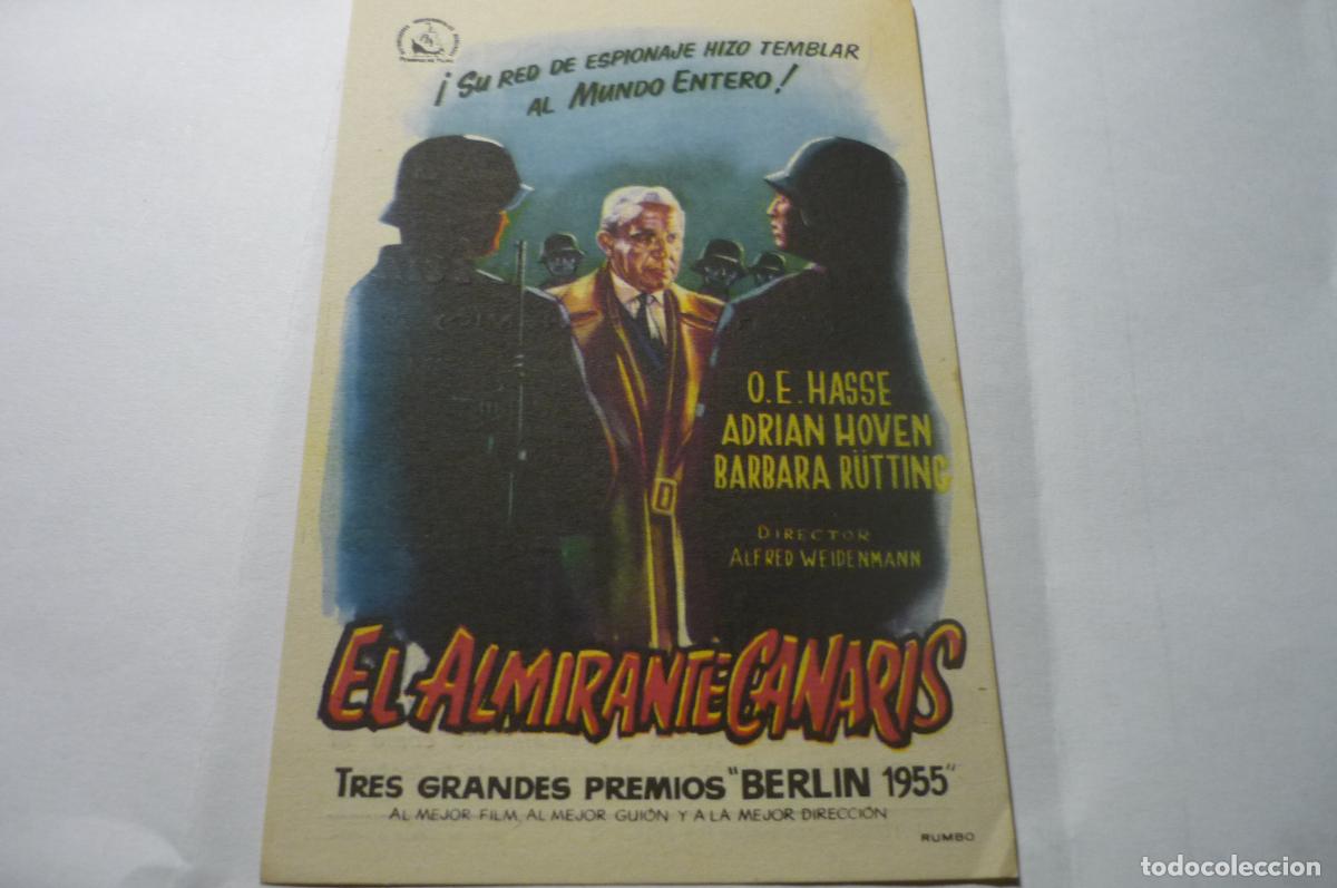 Cine: programa el almirante canaris.-o.e.hasse publicidad - Foto 1