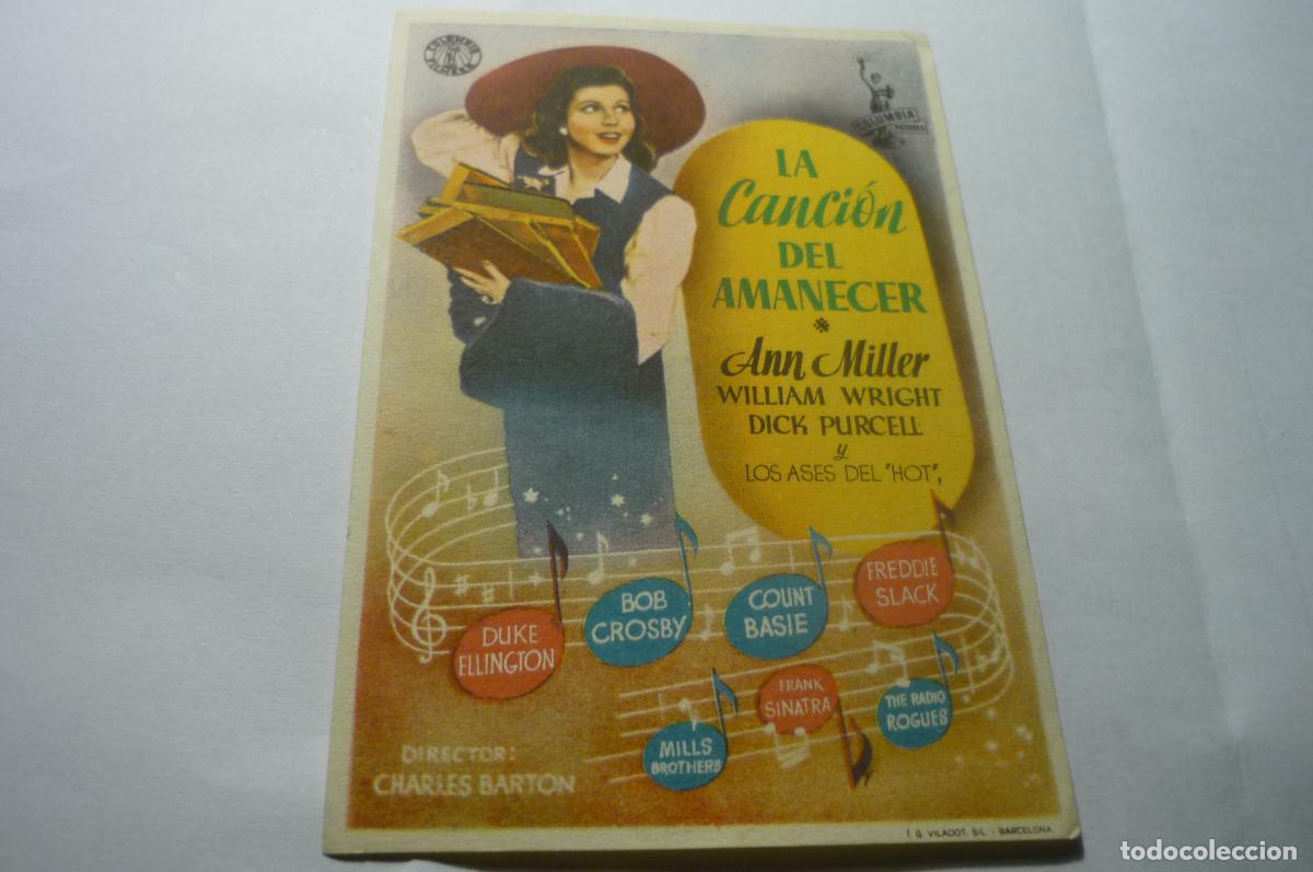 Cine: programa la cancion del amanecer,.amiller - Foto 1