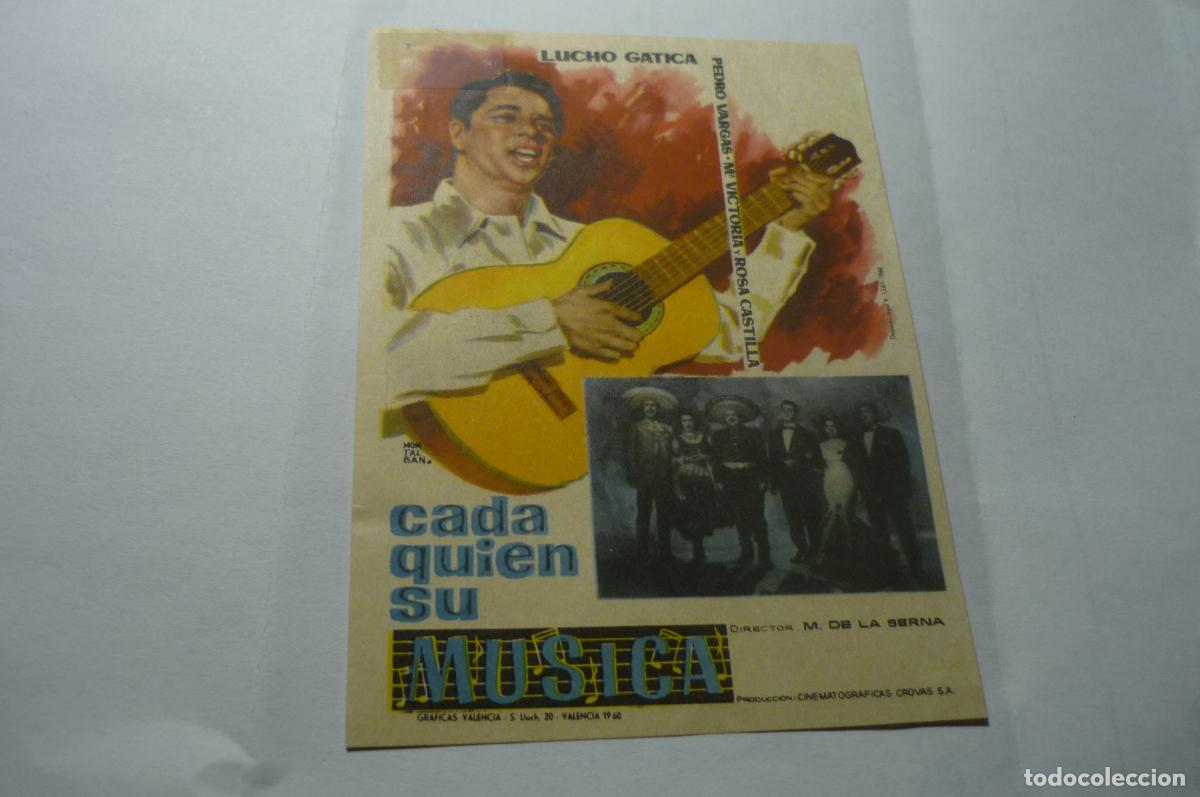 Cine: programa cada quien su musica lucho gatica - Foto 1