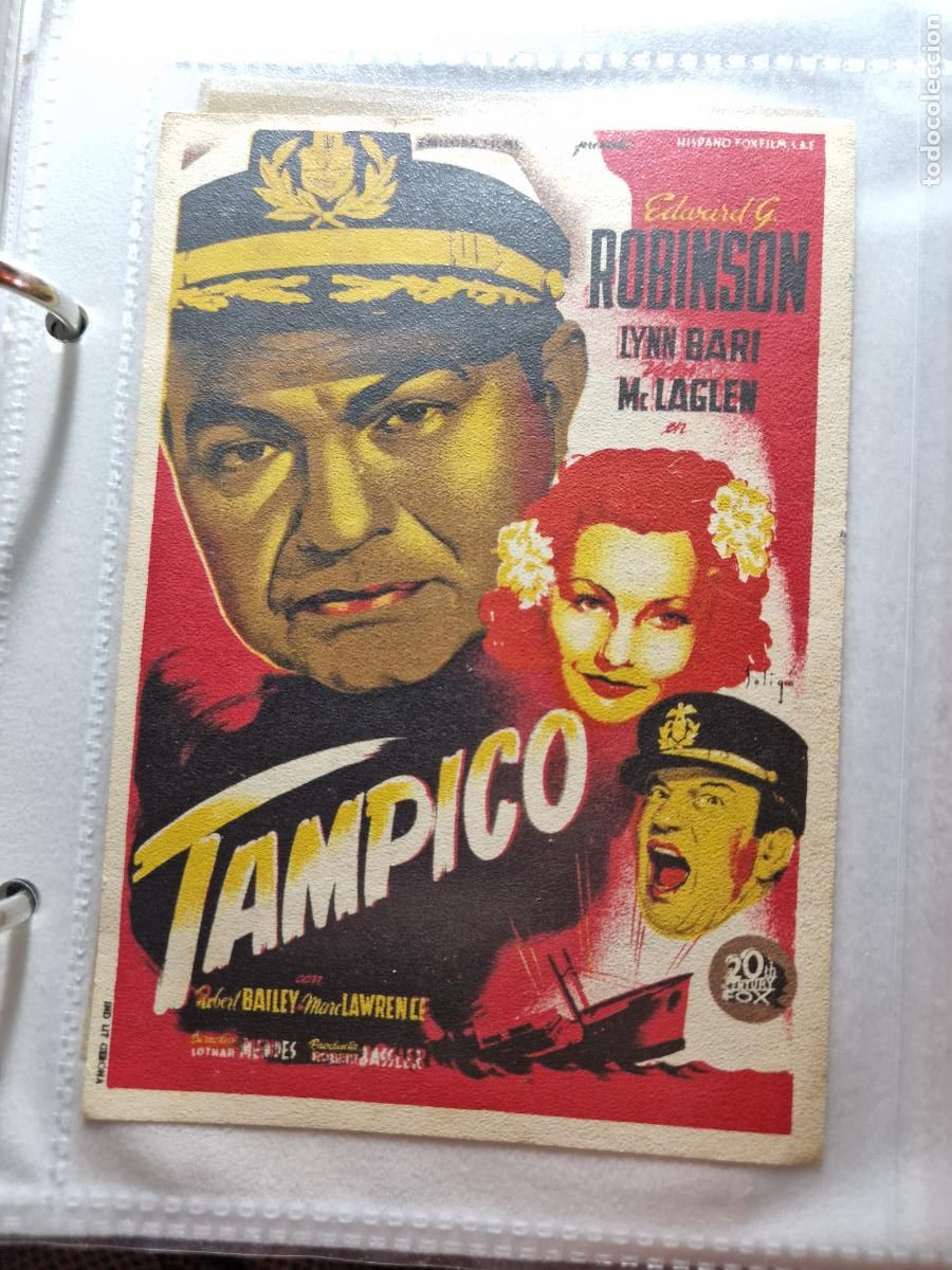 Cine: PROGRAMA DE MANO FOLLETO TAMPICO EDWARD G. ROBINSON - Foto 1
