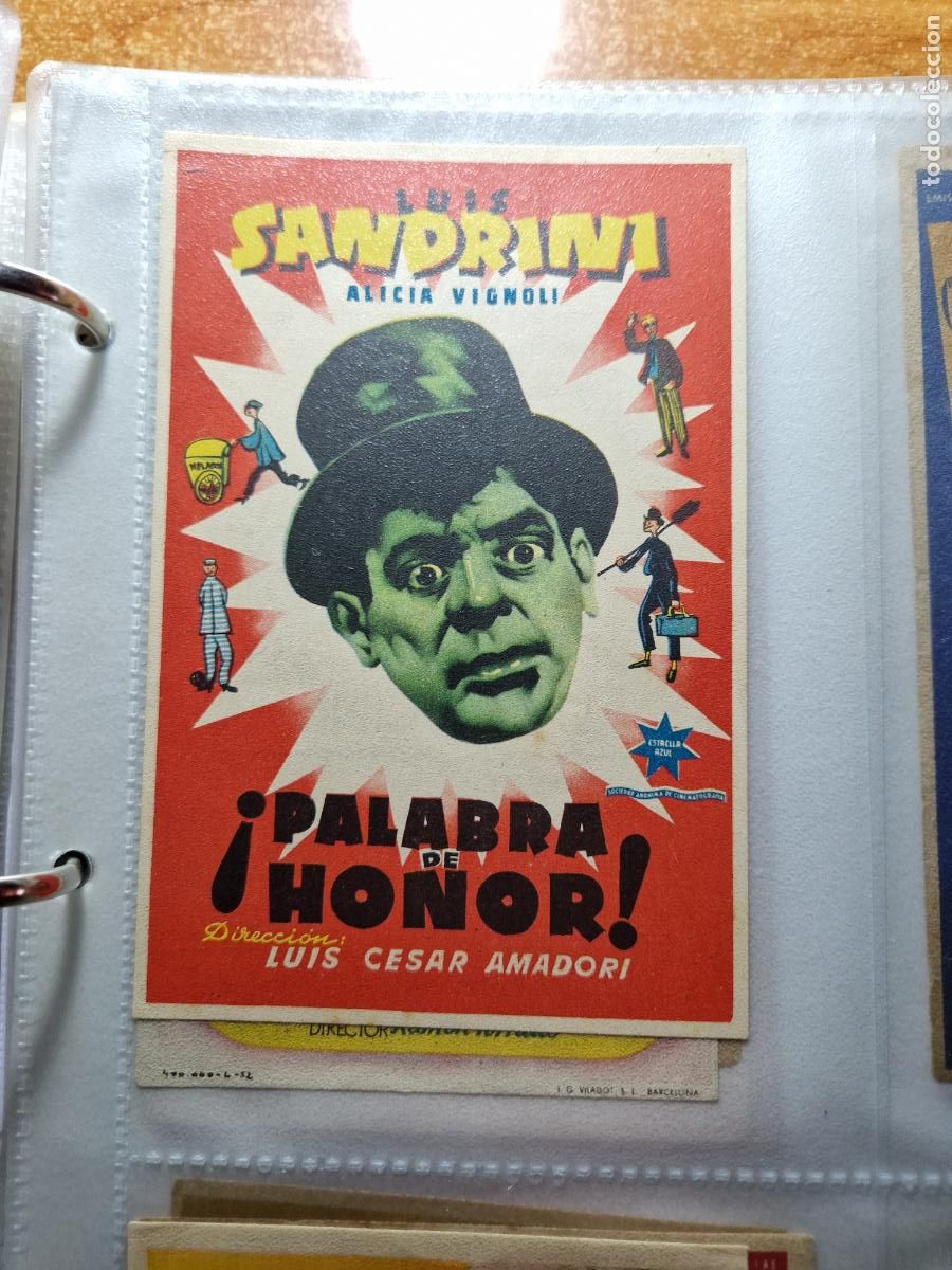 Cine: PROGRAMA DE MANO FOLLETO PALABRA DE HONOR - Foto 1