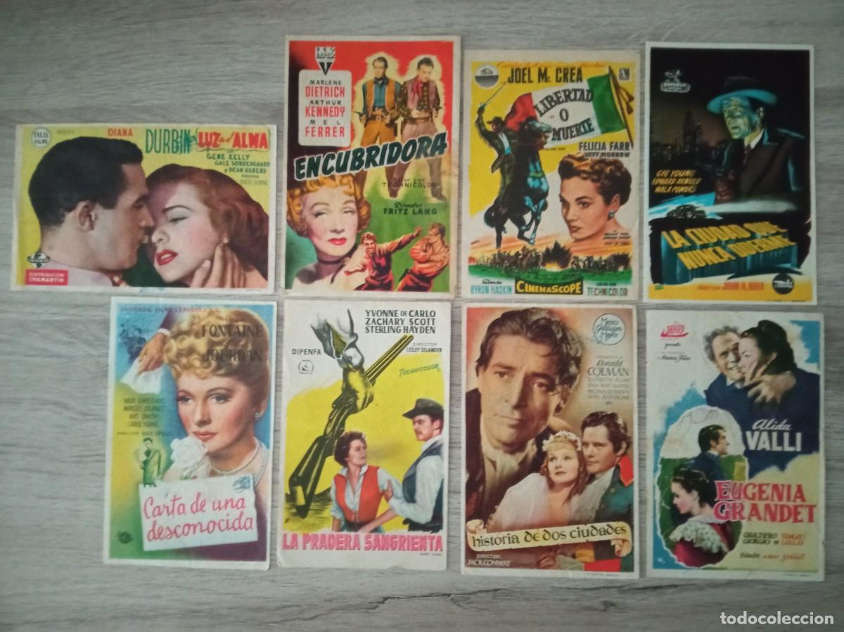  Foglietti di film di film antichi di cinema: GALDAR, GRAN CANARIA, 8 FOLLETOS DE CINES