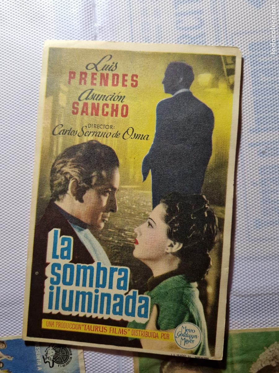 Cine: PROGRAMA DE MANO FOLLETO LA SOMBRA ILUMINADA LUIS PRENDES - Foto 1