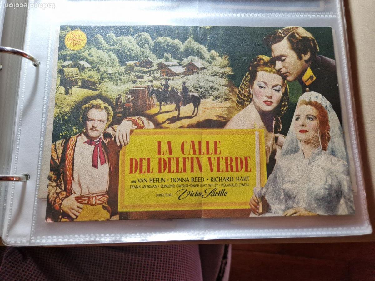  Foglietti di film di film antichi di cinema: PROGRAMA DE MANO FOLLETO LA CALLE DEL DELFIN VERDE LANA TURNER