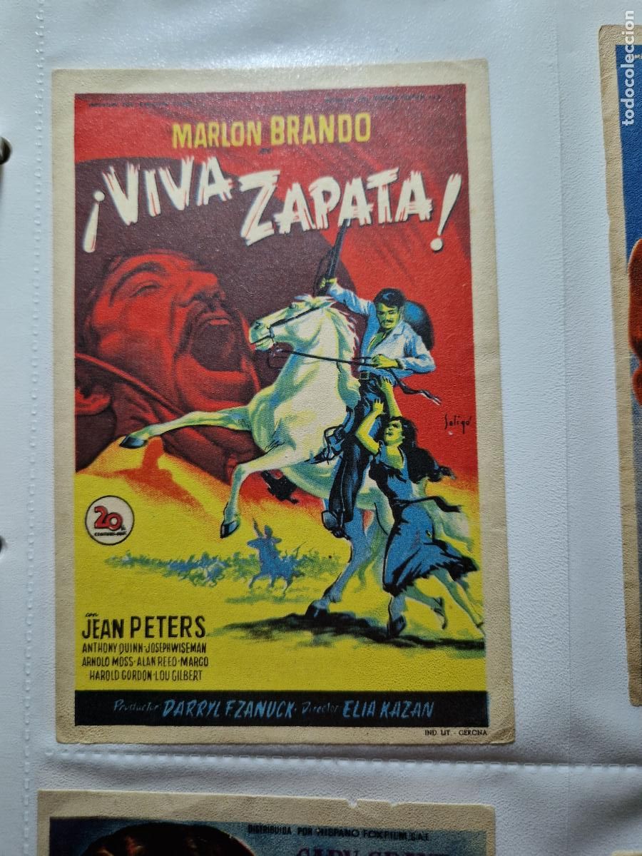Cine: PROGRAMA DE MANO FOLLETO VIVA ZAPATA ANTHONY QUINN - Foto 1