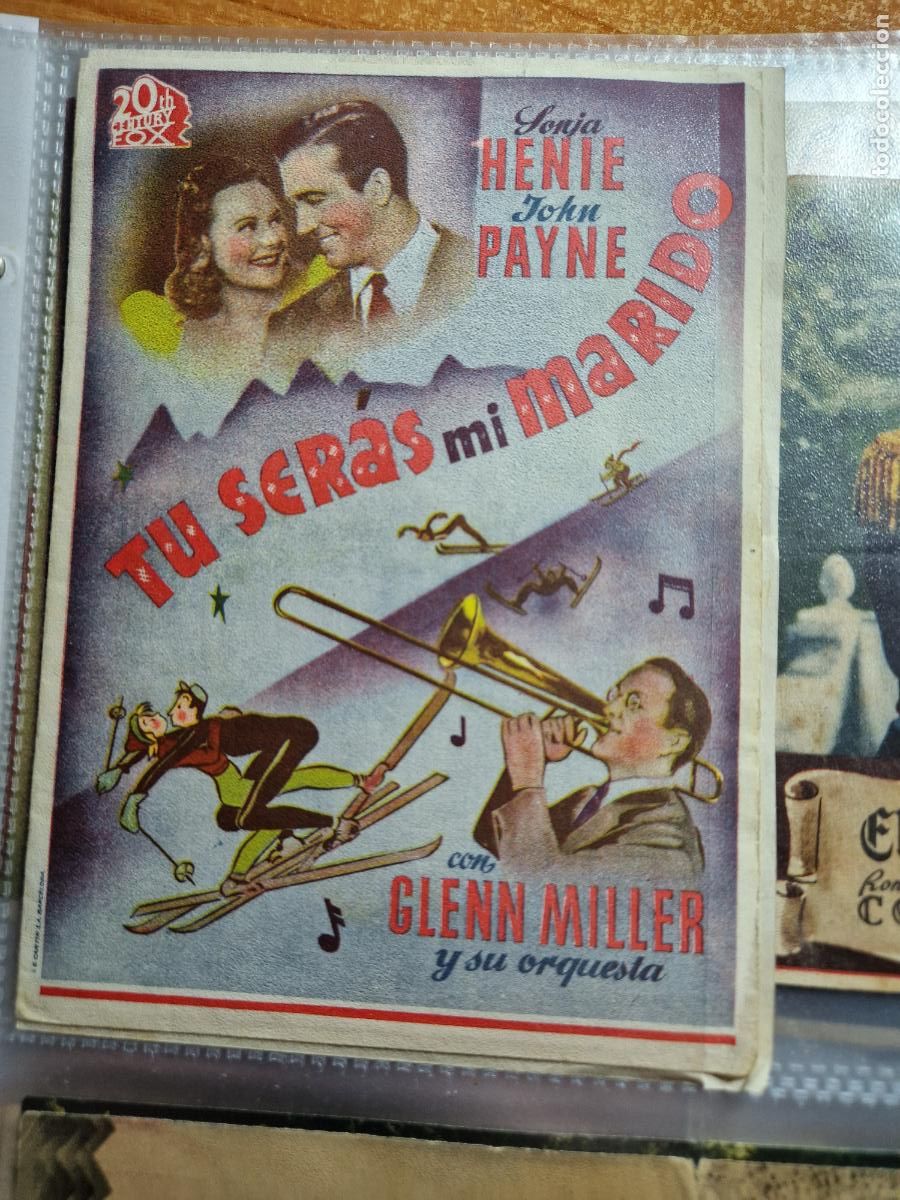 Cine: PROGRAMA DE MANO FOLLETO TU SERAS MI MARIDO JOHN PAYNE - Foto 1