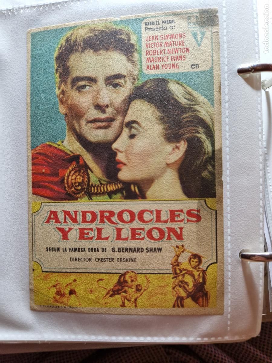 Cine: PROGRAMA DE MANO FOLLETO ANDROCLES Y EL LEON - Foto 1
