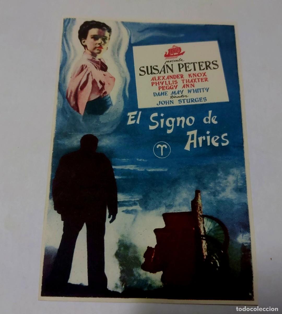  Foglietti di film di film antichi di cinema: El Signo de Aries 1948 Sin publicidad
