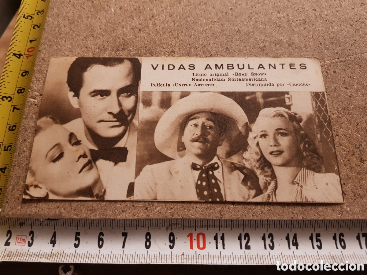  Foglietti di film di film antichi di cinema: Folleto de mano Vidas Ambulantes, Norteamericana