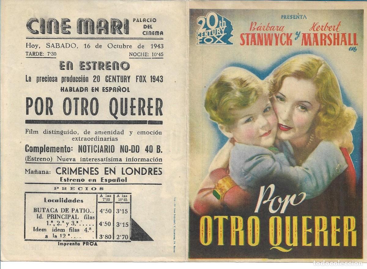 Cinema: PROGRAMA DE CINE DOBLE CON PUBLICIDAD