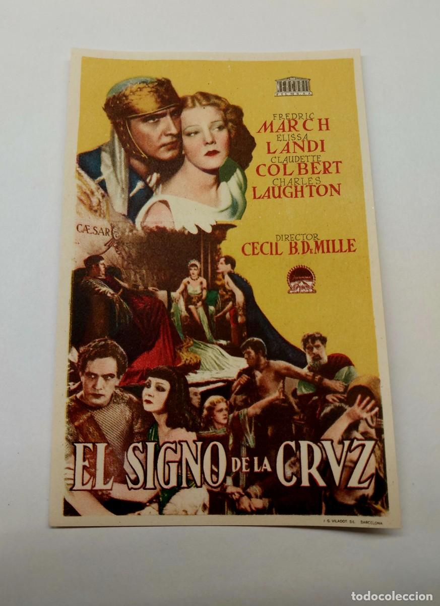 Foglietti di film di film antichi di cinema: El Signo de la Cruz 1932 Sin publicidad