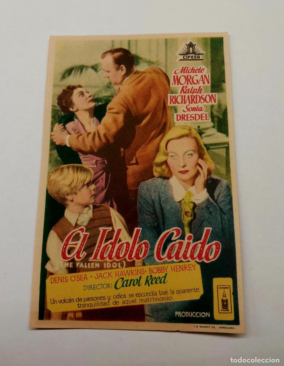  Foglietti di film di film antichi di cinema: El Idolo Ca&iacute;do 1948 Sin publicidad