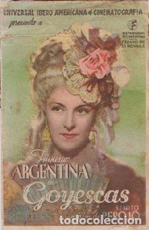 Cine: PROGRAMA DE CINE: GOYESCAS PC-8872 - Foto 1
