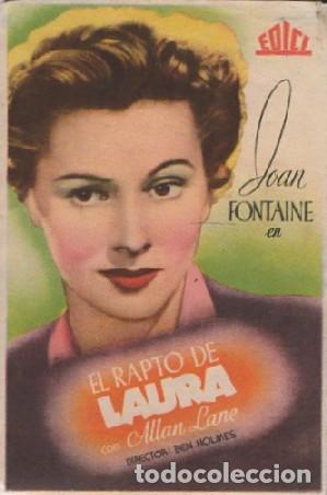 Cine: PROGRAMA DE CINE: EL RAPTO DE LAURA PC-8873 - Foto 1