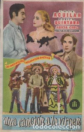 Cine: PROGRAMA DE CINE: UNA CANCI&Oacute;N A LA VIRGEN PC-8874 - Foto 1