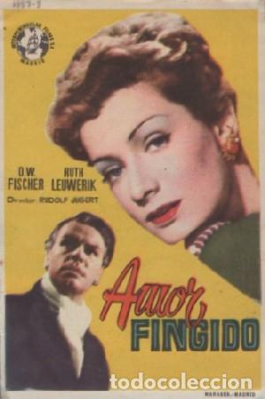 Cine: PROGRAMA DE CINE: AMOR FINGIDO PC-8876 - Foto 1