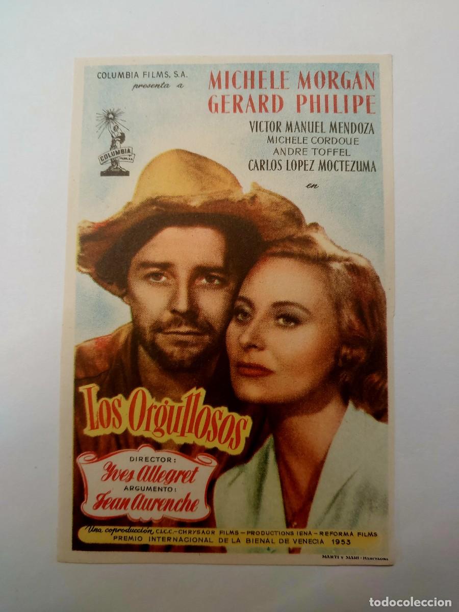  Foglietti di film di film antichi di cinema: Los Orgullosos 1953 Sin publicidad