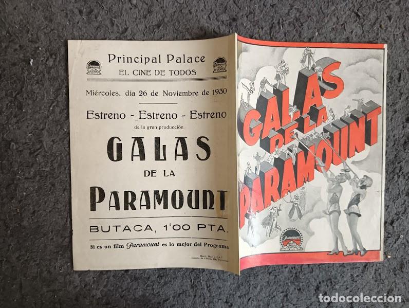 Cine: PTCC 195 GALAS DE LA PARAMOUNT PROGRAMA DOBLE PARAMOUNT GARY COOPER MAURICE CHEVALIER CLARA BOW - Foto 3