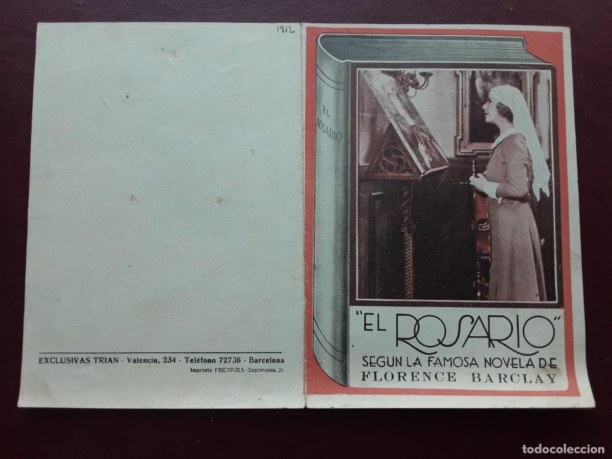  Foglietti di film di film antichi di cinema: El Rosario, Andre Luguet, programa doble exclusivas Tri&aacute;n
