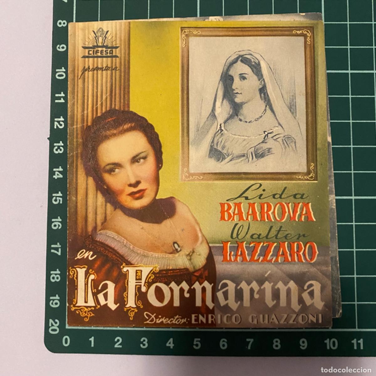  Foglietti di film di film antichi di cinema: folleto de mano programa de cine pelicula La fornarina Cine Domenech Rubi
