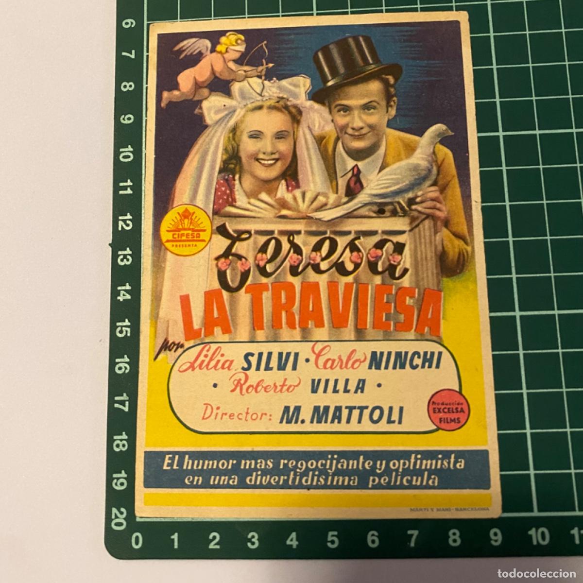  Foglietti di film di film antichi di cinema: folleto de mano programa de cine pelicula Teresa la traviesa Gran Teatro