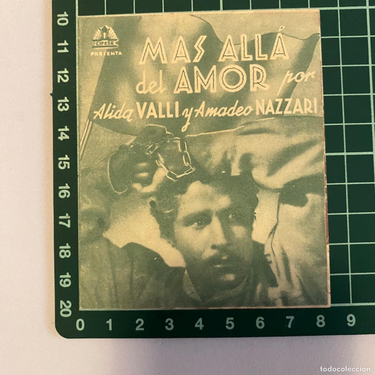  Foglietti di film di film antichi di cinema: folleto de mano programa de cine pelicula Mas alla del amor
