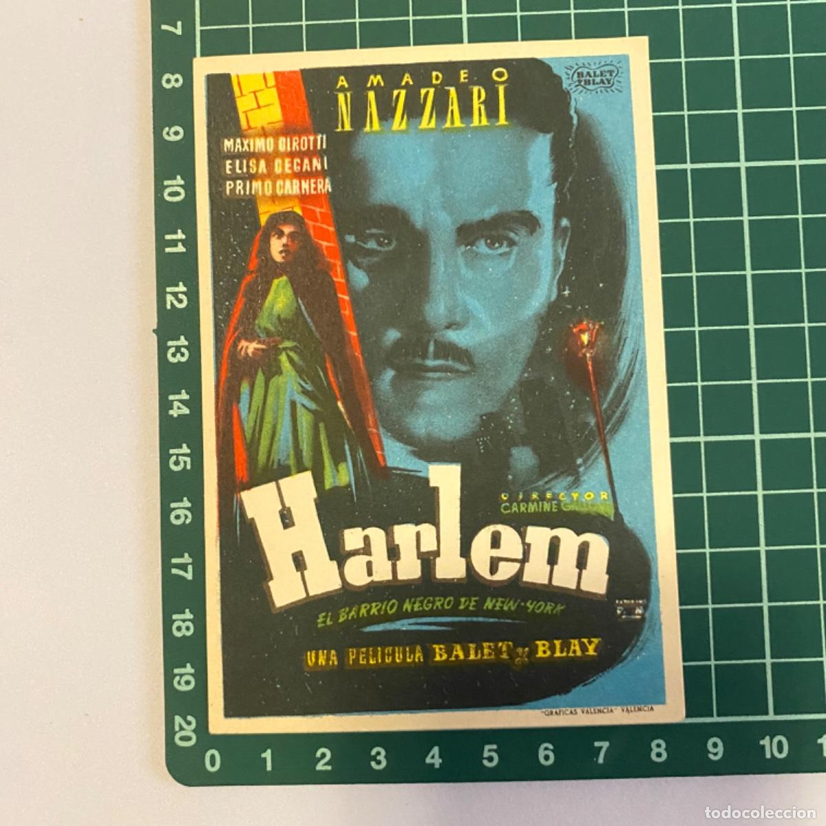 Cine: folleto de mano programa de cine pelicula Harlem - Foto 1