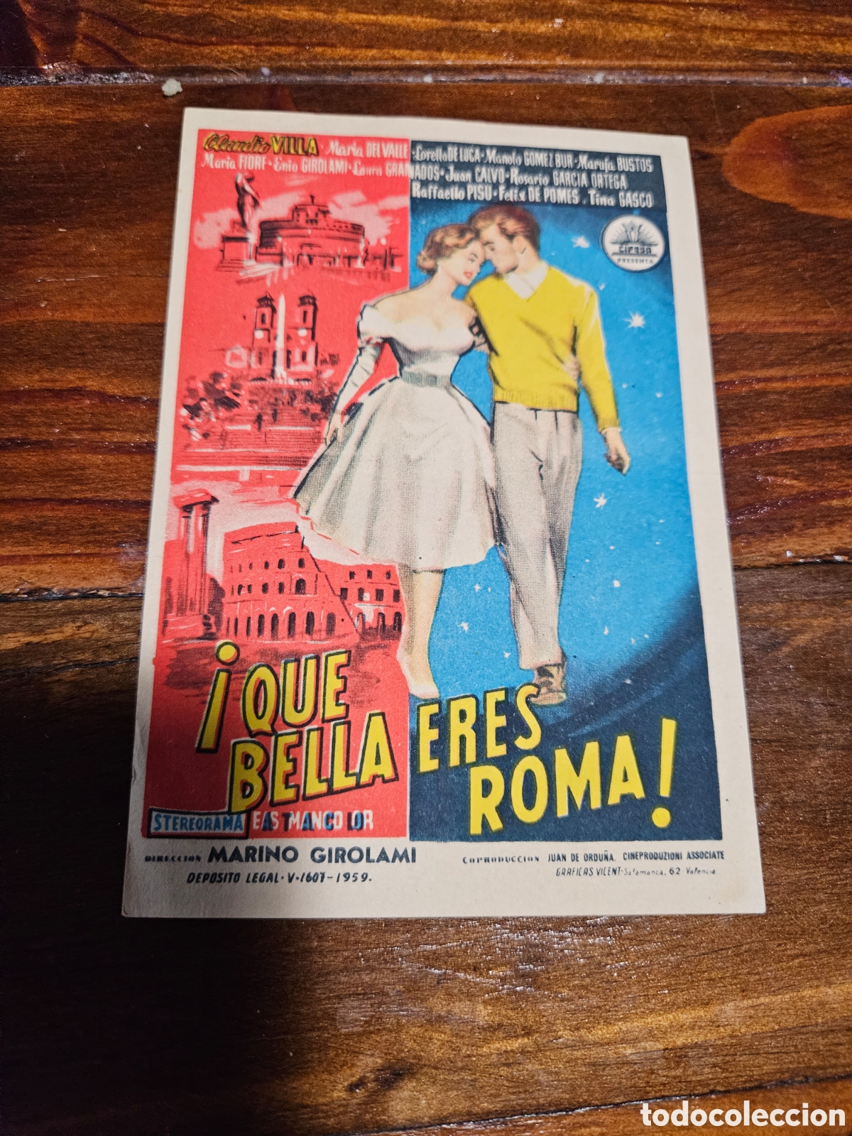 Cine: &iexcl;Que bella eres Roma! - Folleto de cine - Foto 1