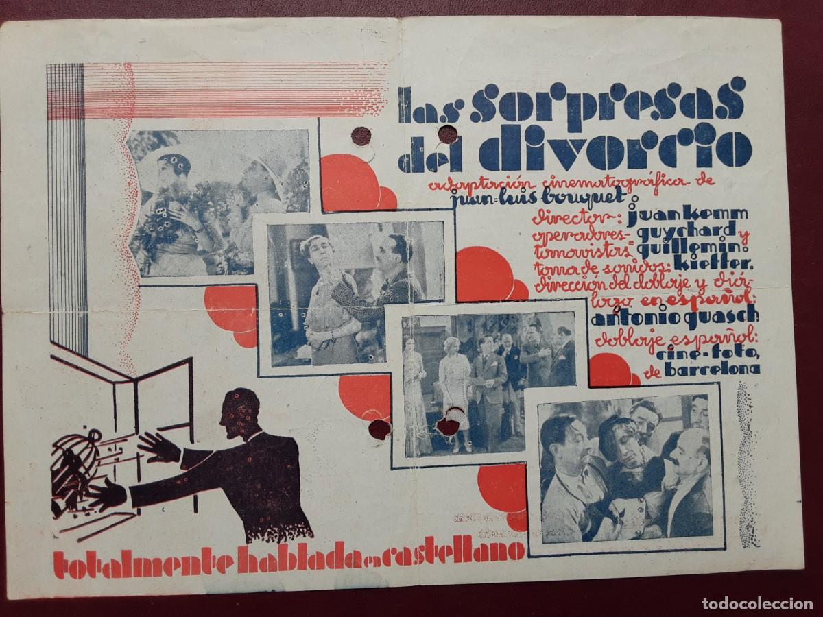Cine: Las sorpresas del divorcio, programa doble, 1934 - Foto 2