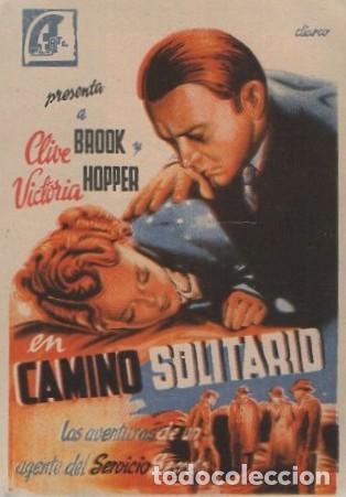 Cine: PROGRAMA DE CINE: CAMINO SOLITARIO PC-8894 - Foto 1