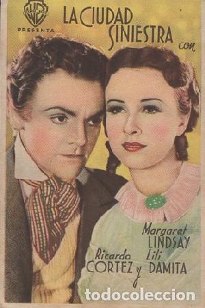 Cine: PROGRAMA DE CINE: LA CIUDAD SINIESTRA PC-8915 - Foto 1