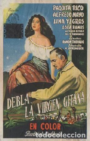 Cine: PROGRAMA DE CINE: DEBLA LA VIRGEN GITANA PC-8919 - Foto 1