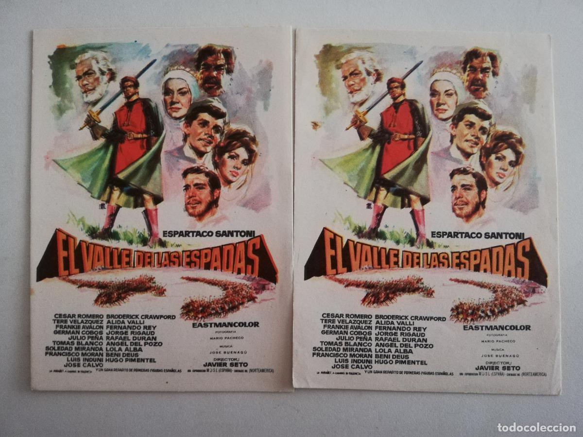 Cine: 2 FOLLETOS DE MANO, EL VALLE DE LAS ESPADAS - Foto 1
