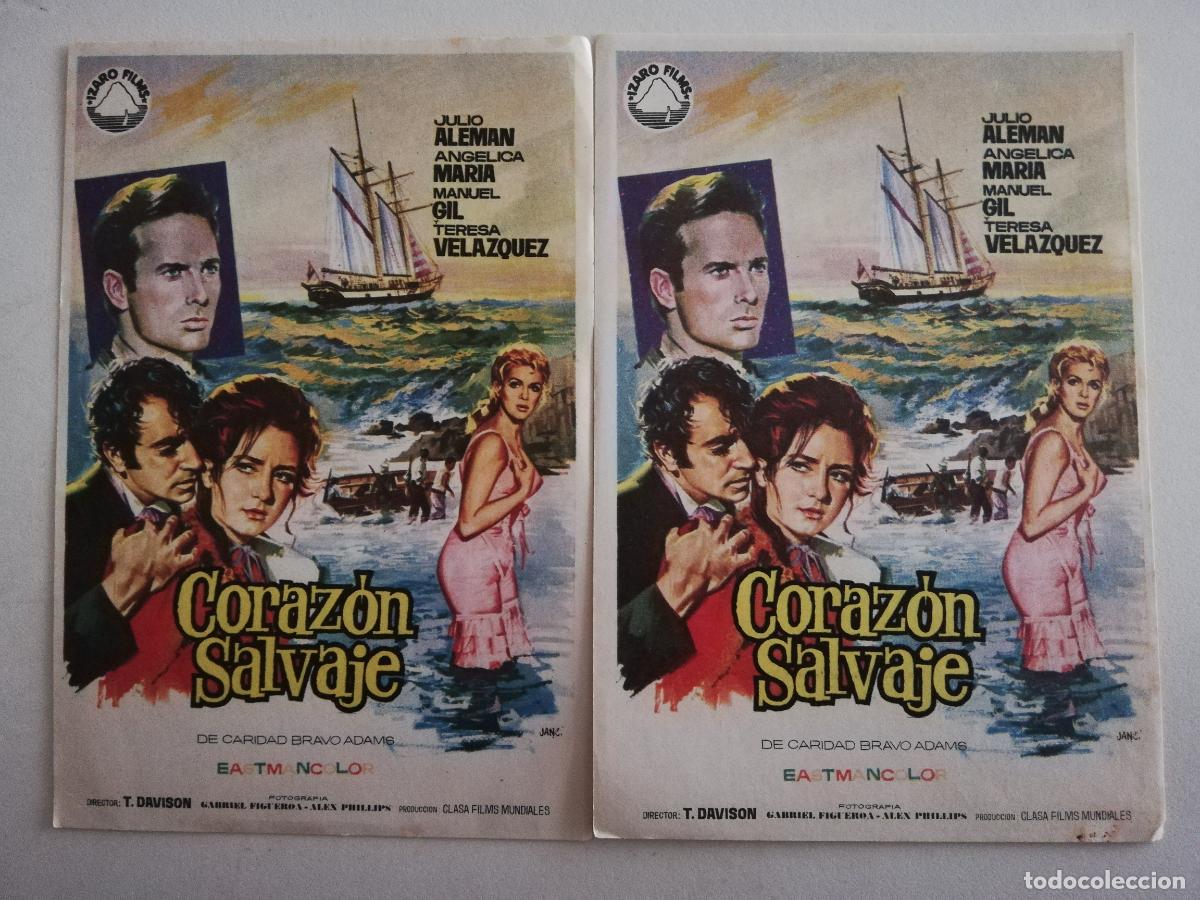 Cine: 2 FOLLETOS DE MANO, CORAZON SALVAJE - Foto 1