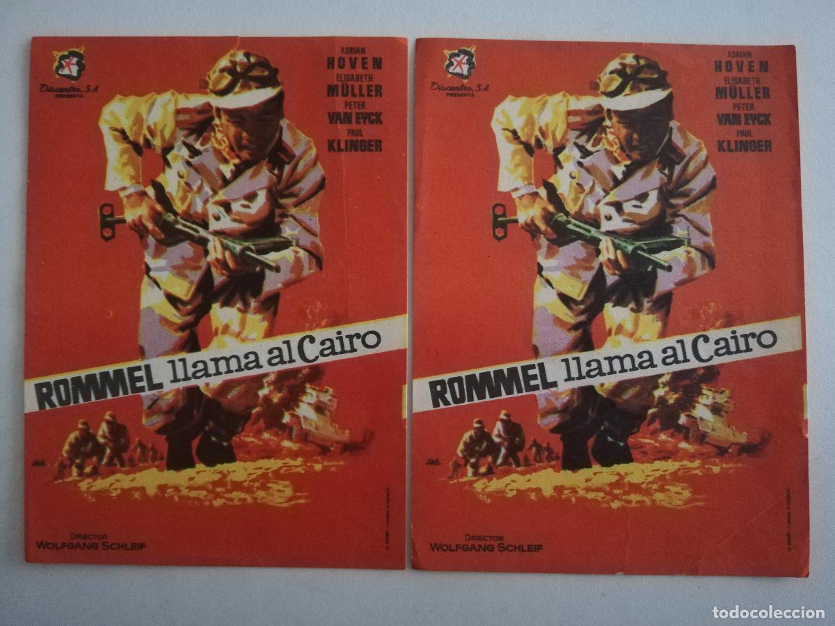 Cine: 2 FOLLETOS DE MANO, ROMMEL LLAMA AL CAIRO - Foto 1