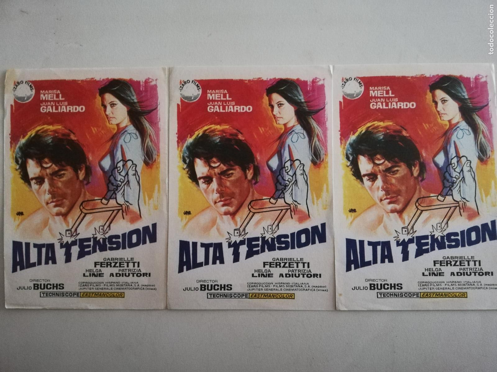 Cine: 3 FOLLETOS DE MANO, ALTA TENSION - Foto 1