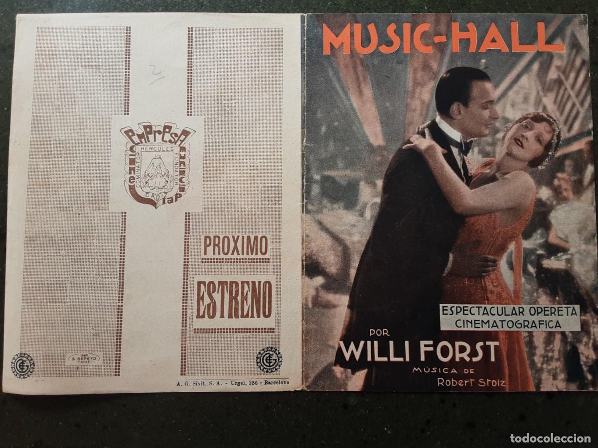 Cine: MUSIC - HALL, WILLI FORST. - Foto 1
