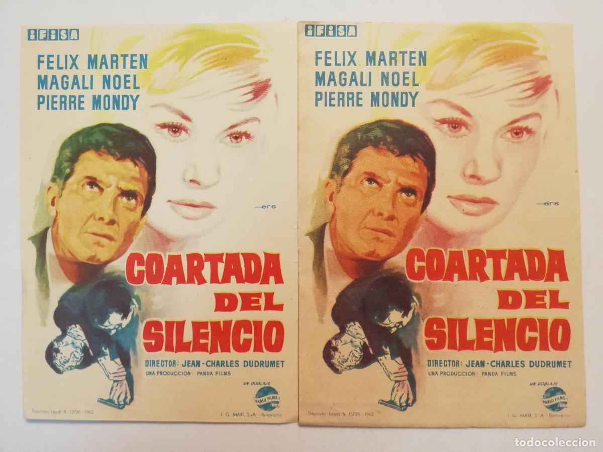 Cine: 2 FOLLETOS DE MANO, COARTADA DEL SILENCIO - Foto 1
