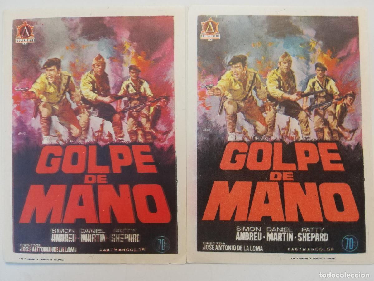 Cine: 2 FOLLETOS DE MANO, GOLPE DE MANO - Foto 1