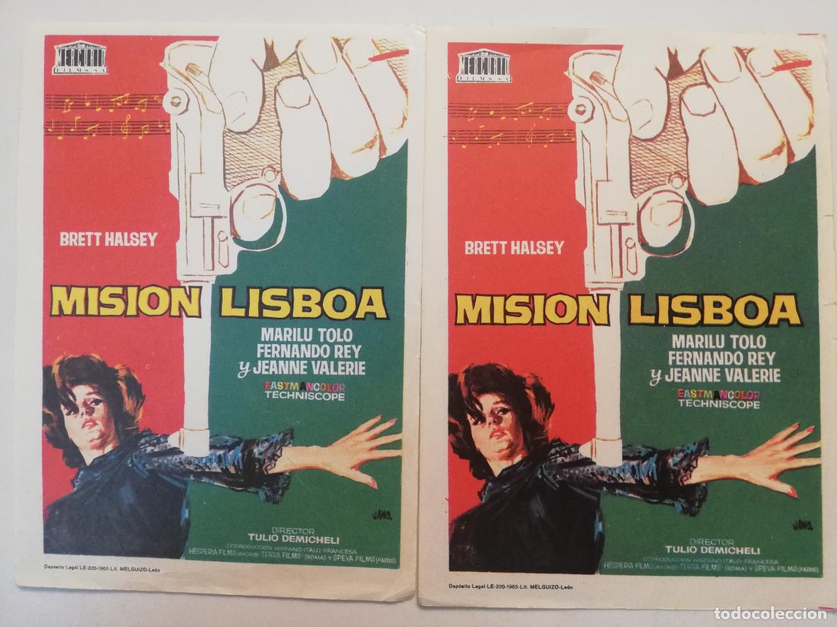 Cine: 2 FOLLETOS DE MANO, MISION LISBOA - Foto 1
