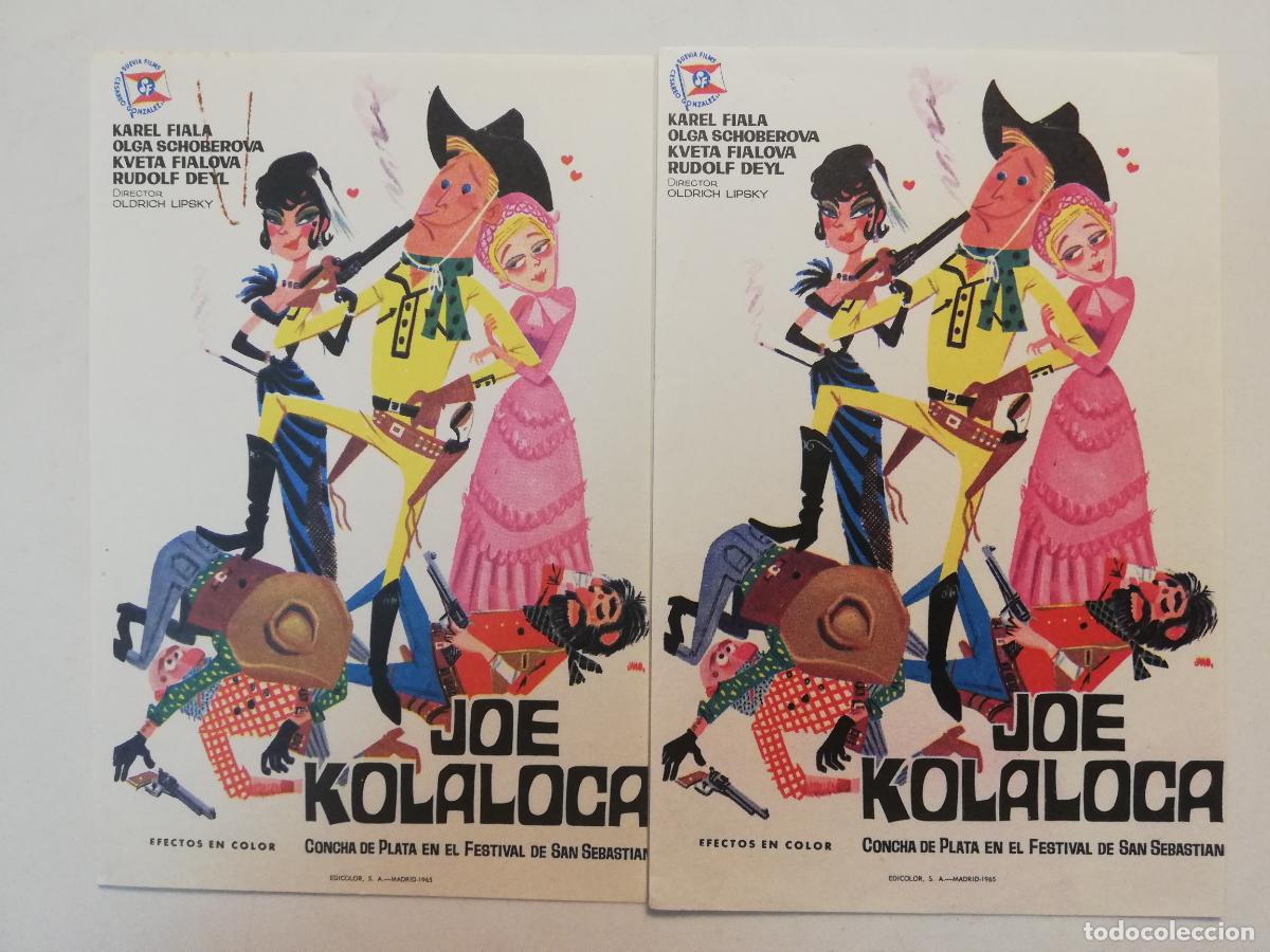 Cine: 2 FOLLETOS DE MANO, JOE KOLALOCA - Foto 1