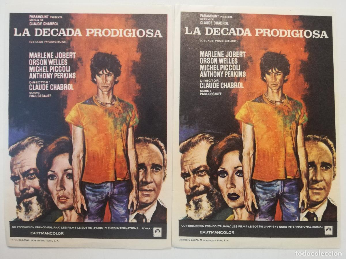Cine: 2 FOLLETOS DE MANO, LA DECADA PRODIGIOSA - Foto 1
