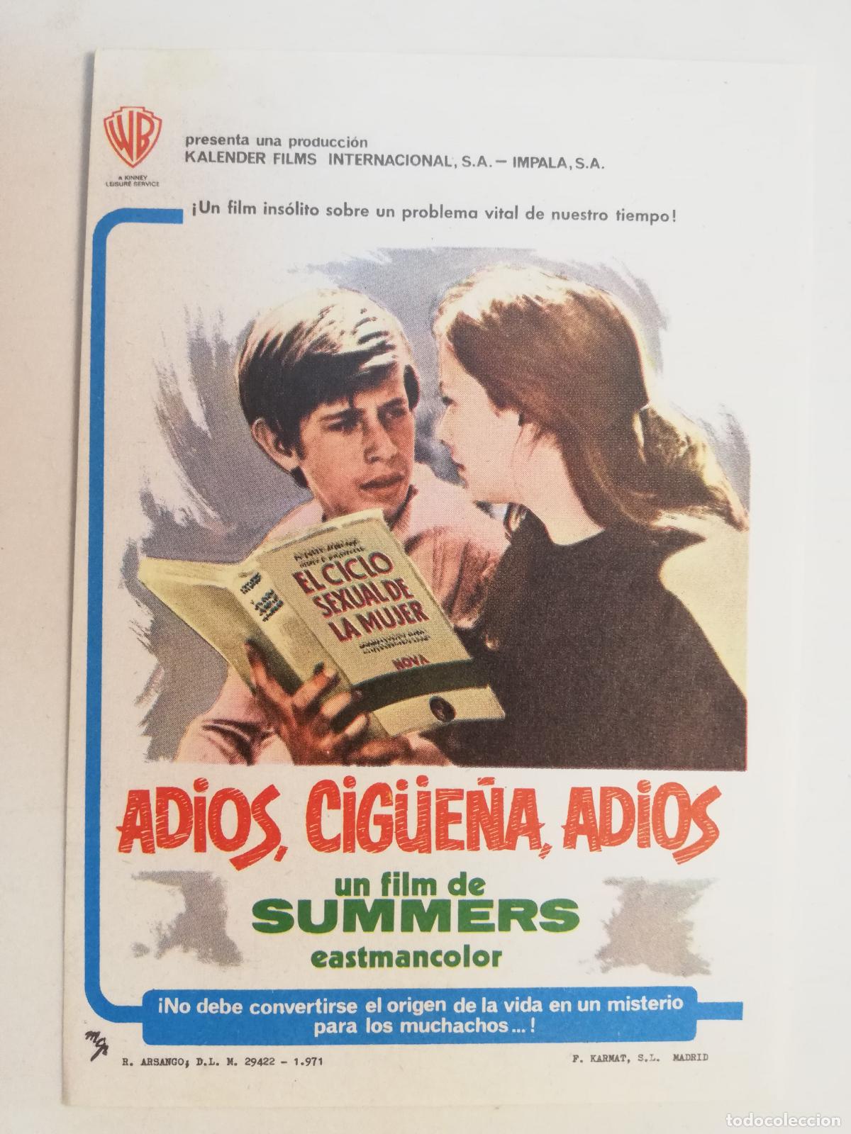 Cine: FOLLETOS DE MANO, ADIOS, CIGUE&Ntilde;A, ADIOS - Foto 1