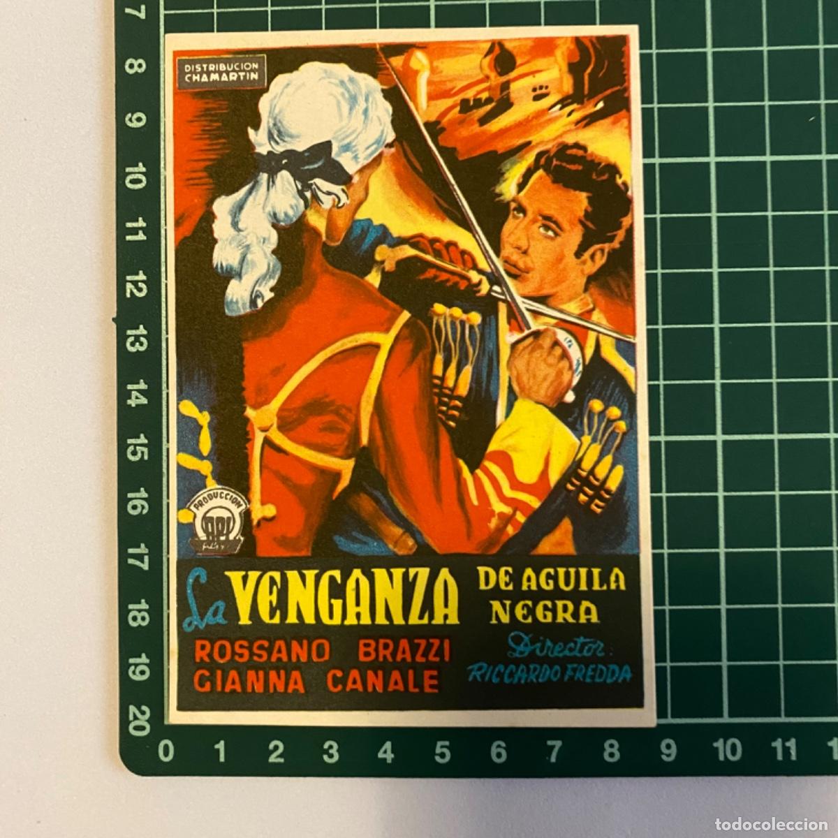 Kino: folleto de mano programa de cine pelicula la venganza de Aguila negra